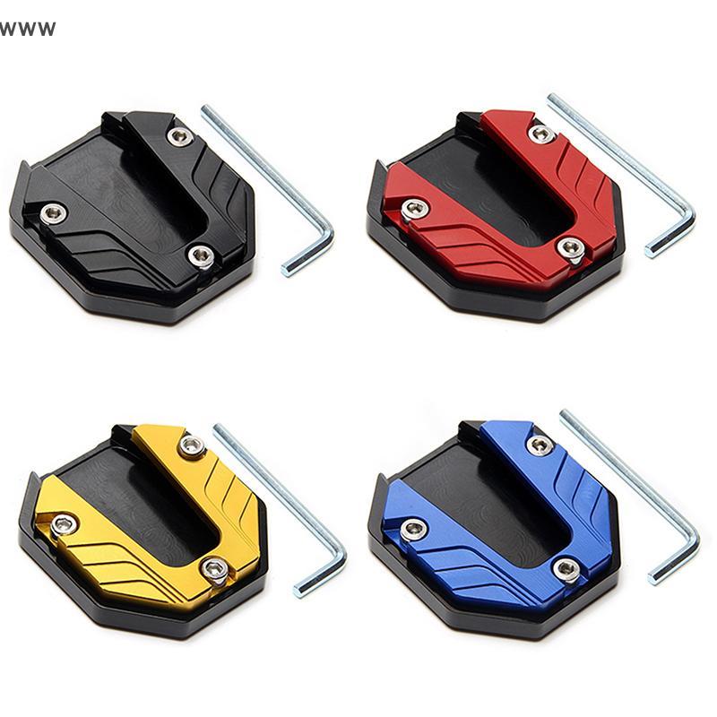 [auz] Scooter Motorcycle Bike Kickstand Extender Foot Side Stand Extension Pad Support Plate Anti-sk