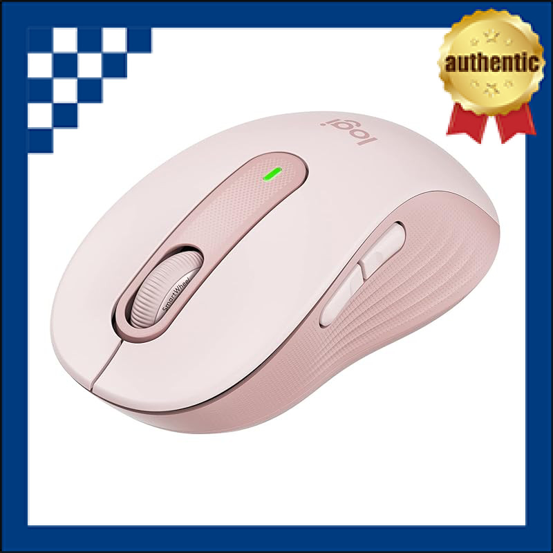 Logitech Signature M650LRO L Wireless Mouse Silent Bluetooth Large Rose for larger hands, L size wir
