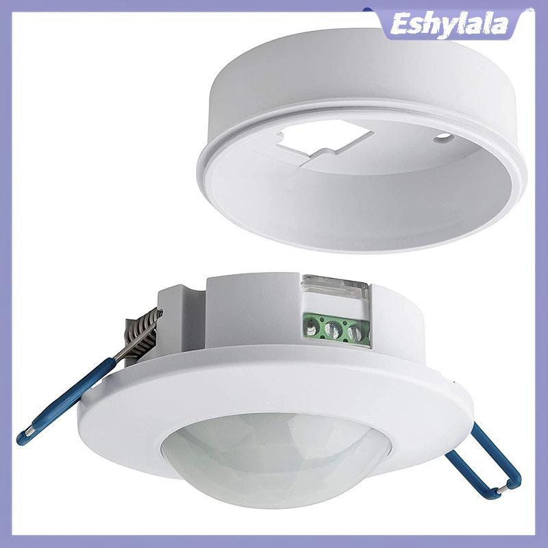 Eshylala AC 220-240V LED PIR Máy dò hồng ngoại IR Cảm biến chuyển động trần nhúng cảm biến cảm ứng k