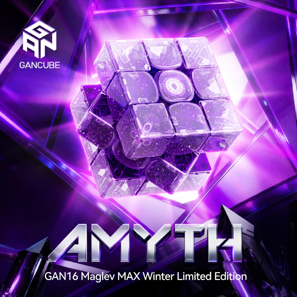 Limited Edition GAN 16 Maglev Max UV Winter AMYTH 3x3 Speed Cube Collection Puzzle Toys