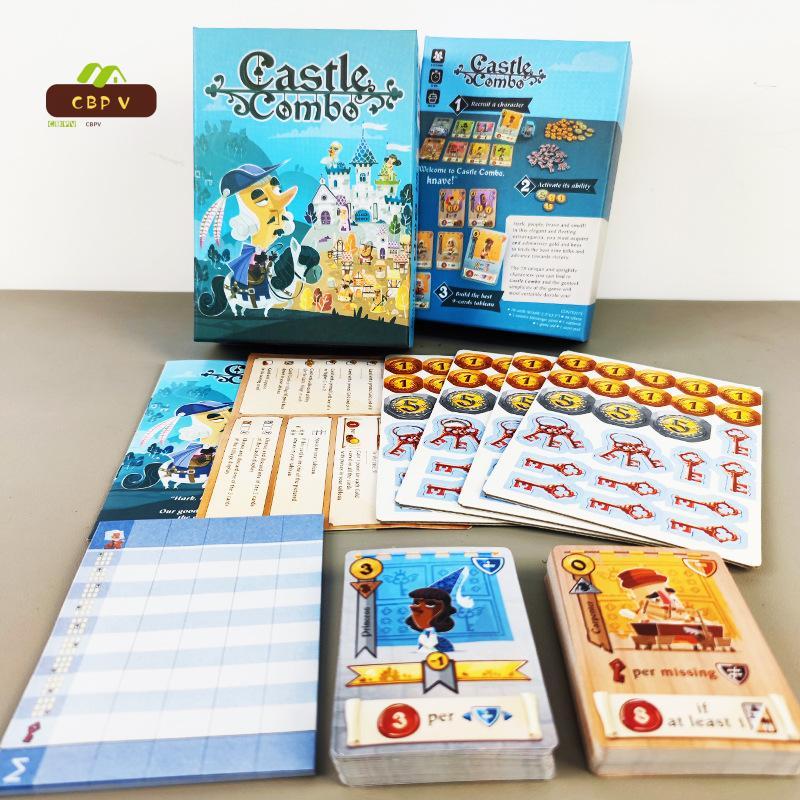 Castle Combo Board Game - Trò chơi bài chiến lược cho 2-5 người chơi Trò chơi bàn gia đình