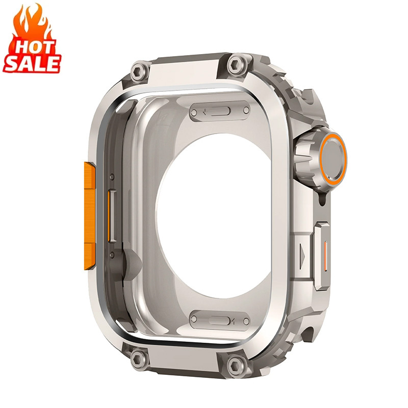 Ốp điện thoại kim loại hợp kim sang trọng + Ốp điện thoại PC (Nhựa) Tương thích cho Apple Watch Seri