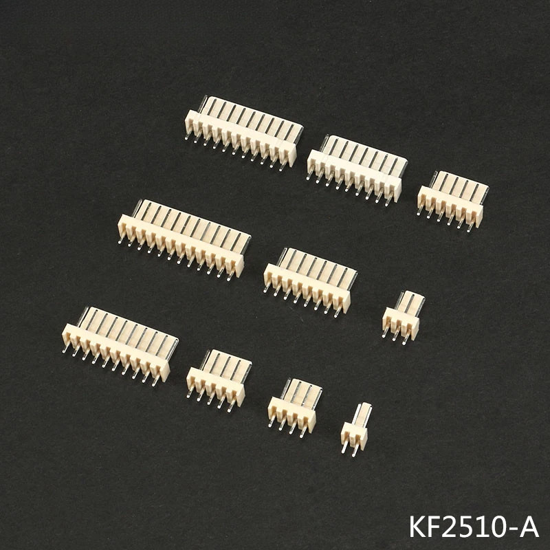 50 Cái / lốc KF2510 KF2510-2 / 3 / 4 / 5 / 6 / 7 / 8 / 9 / 10 / 11 / 12A 2.54 mm Nam Kết Nối Pin Hea