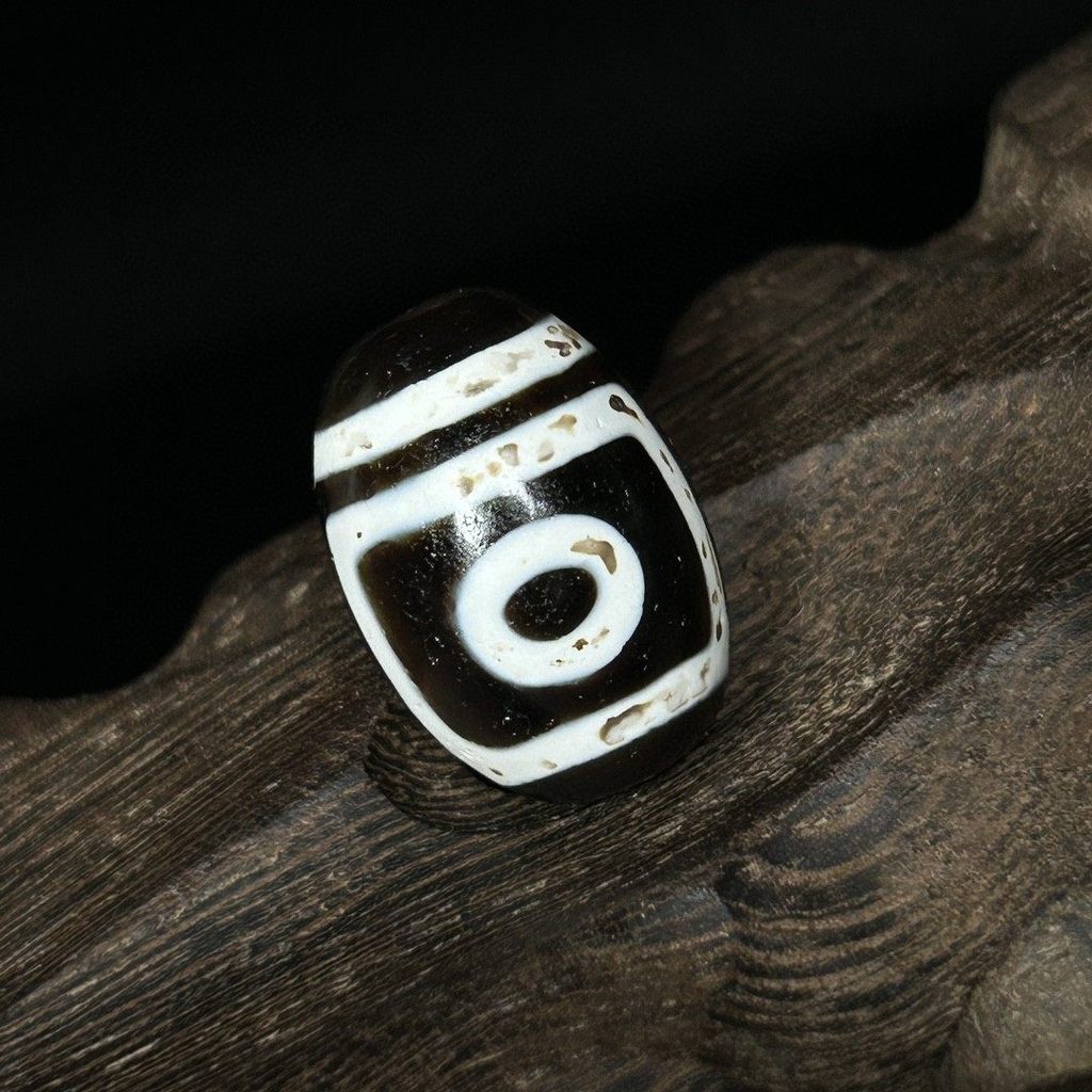 Tây Tạng Đen Trắng Hai Mắt Dzi Hạt Cổng Trái Đất Hai Mắt Mandala Hai Mắt Dzi Hạt Phật Hạt Vòng Tay H