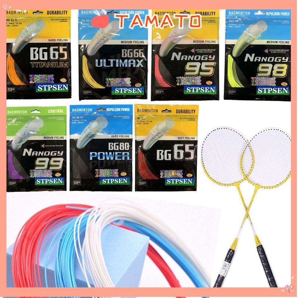 Dây vợt cầu lông TAMATO chất lượng cao, đường kính 0,7mm, màu ngẫu nhiên, model BG80 power và BG66 u