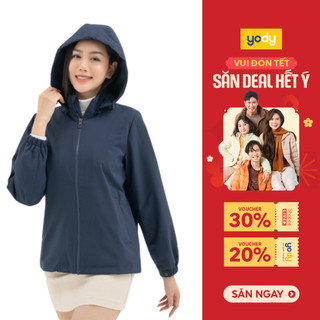  Áo khoác nữ Yody gia đình 3C Pro chất liệu cao cấp cản gió giữ ấm áo gió nhiều màu chống UV AKN6012 