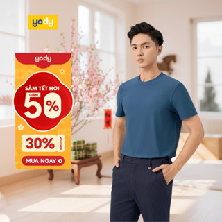  🌸SALE TẾT🌸  Áo thun nam thể thao YODY basic thoáng khí thấm hút mồ hôi khử mùi TSM7200 cần ẩn 