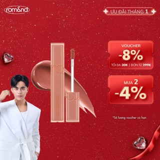   Rom&nd   Muteral Nude  Son tint bóng siêu lì cho đôi môi căng mọng Hàn Quốc Romand Dewyful Water Tint 5g 
