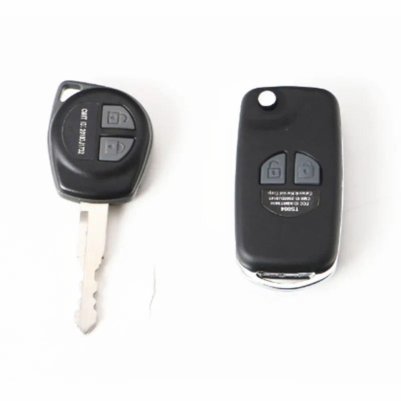 Ốp Chìa Khóa Cho Suzuki Jimny 2010 + Sửa Đổi Lật Gấp Ô Tô Từ Xa Chìa Khóa Vỏ Phụ Kiện Cho Suzuki Jim