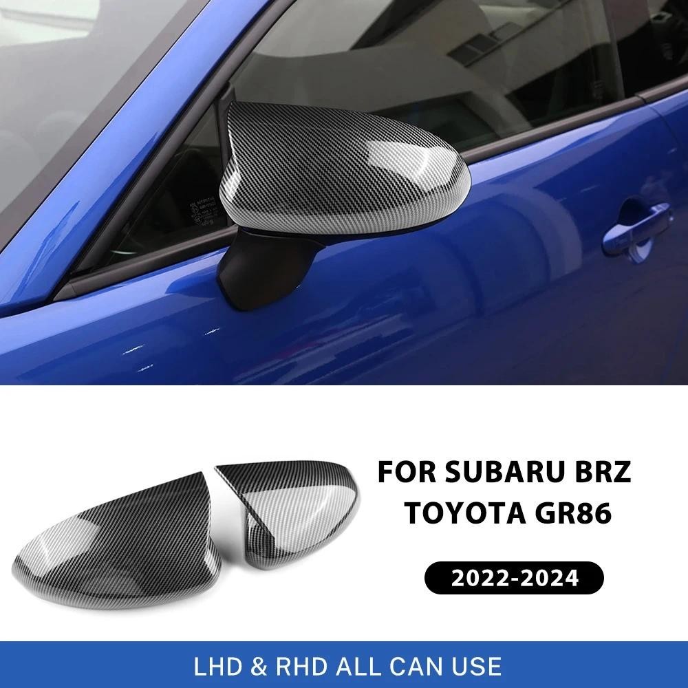 Gương Chiếu Hậu Cho Subaru BRZ Toyota GR86 2021 2022 2023 2024 2025 Sợi Carbon ABS Bóng Đen Chiếu Hậ