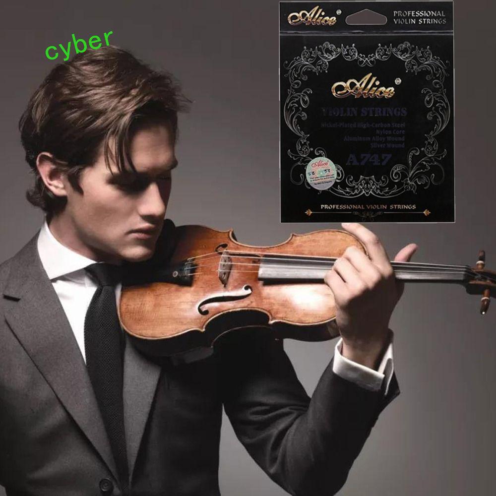 CYBERLINX 1 Bộ Dây Đàn Violin, Nylon 1 / 8 1 / 4 1 / 2 3 / 4 4 / 4 a747 Dây Đàn Violin, Phụ Kiện Vĩ 