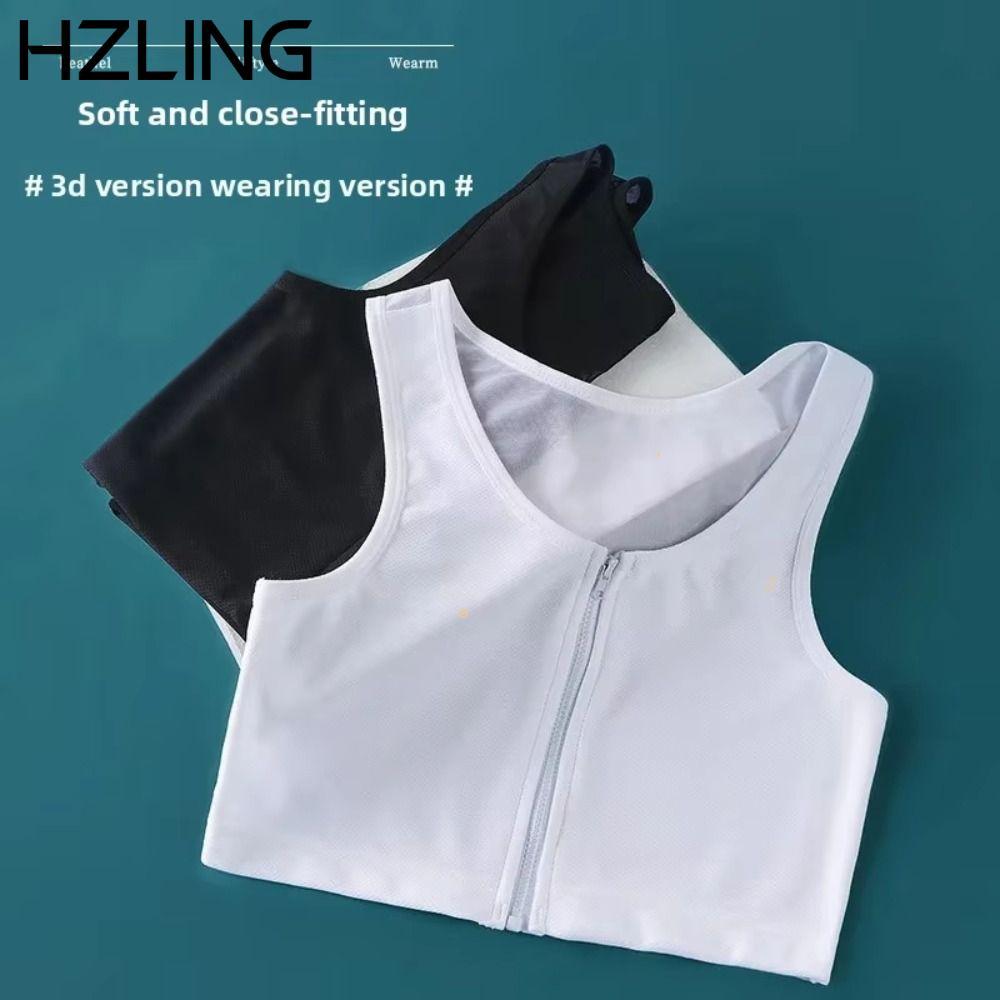 HZLING Ngực Shaper, Áo Corset Trans Lesbian Tank Tops, Áo Vest phẳng bền bỉ Ngực Đồng tính nữ Tomboy