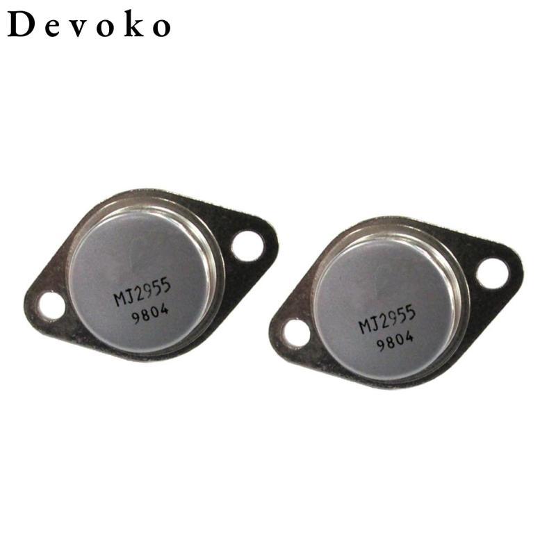 2 chiếc 2N2955 PNP Transistor Power Triode 100V 15A TO3 Chất bán dẫn riêng biệt