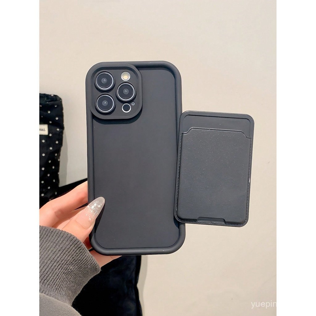 Ốp Điện Thoại: Bộ 2 Chiếc: Gaozhu Black Cardholder Phone Case, Thích Hợp Cho Apple 13 Phone Case, Cũ