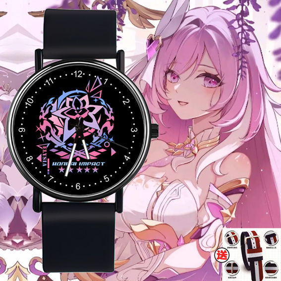 Đồng hồ thạch anh Elysia Honkai Impact 3 Đồng hồ chống nước Đồng hồ đeo tay học sinh