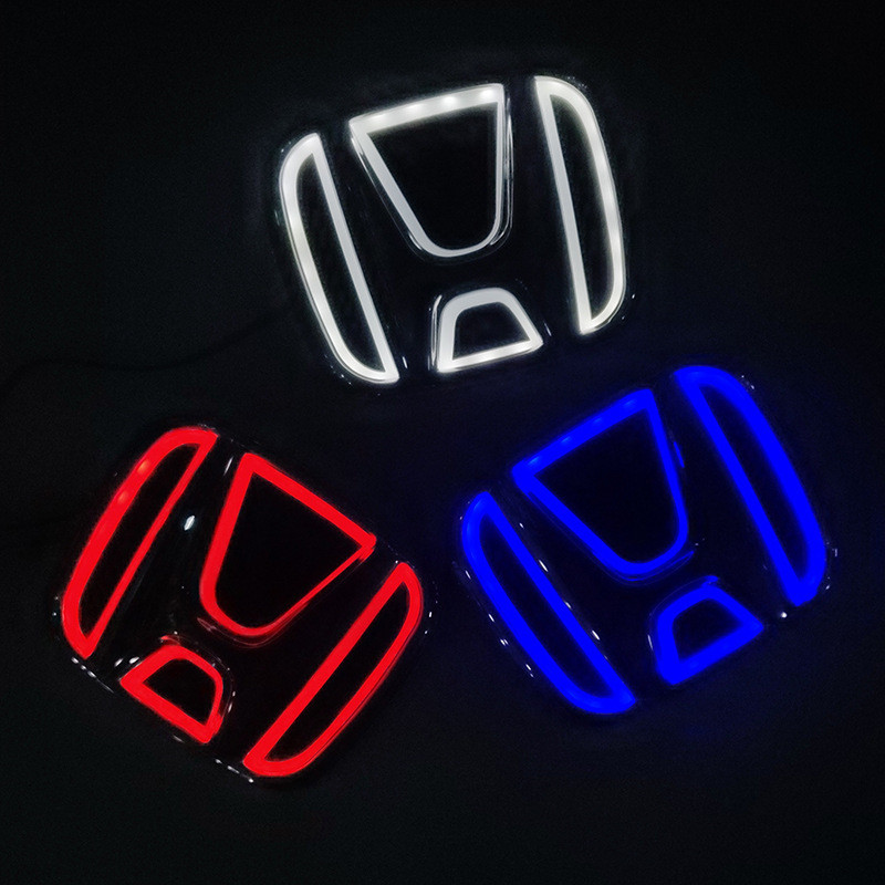 Đèn Logo Ô Tô 5D Thích Hợp Cho HONDA Dạ Quang Logo CRV HONDA Đuôi Đèn LED Đèn Lạnh Dạ Quang Xe Logo 