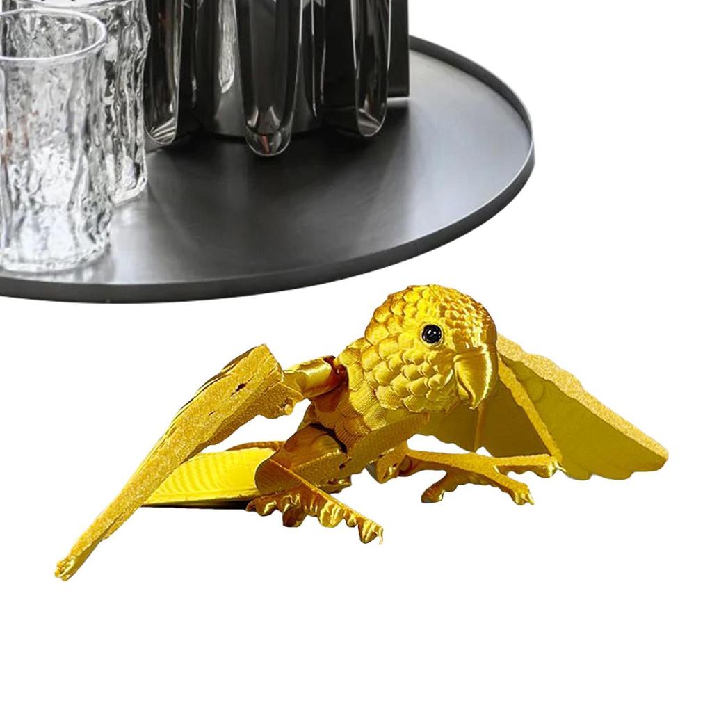 3d Printed Parrot Figurine Tabletop 3D Printing Birds Model Interesting Parrot Sculpture Desktop Orn