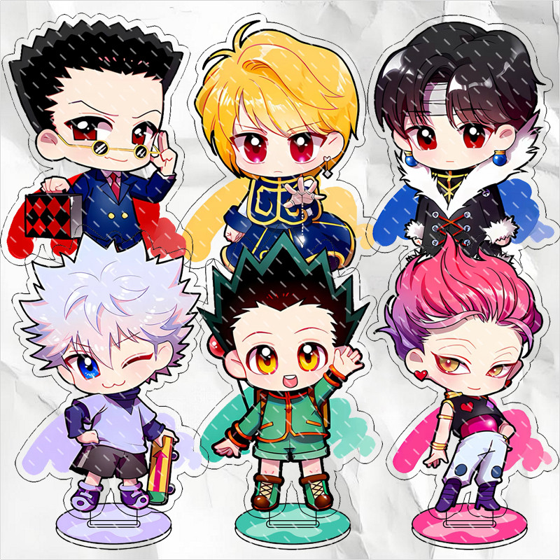 Anime HUNTER×HUNTER Figure Stand Model KeyChain FREECSS Killua Zoldyck Kurapika Top Decoration Birth