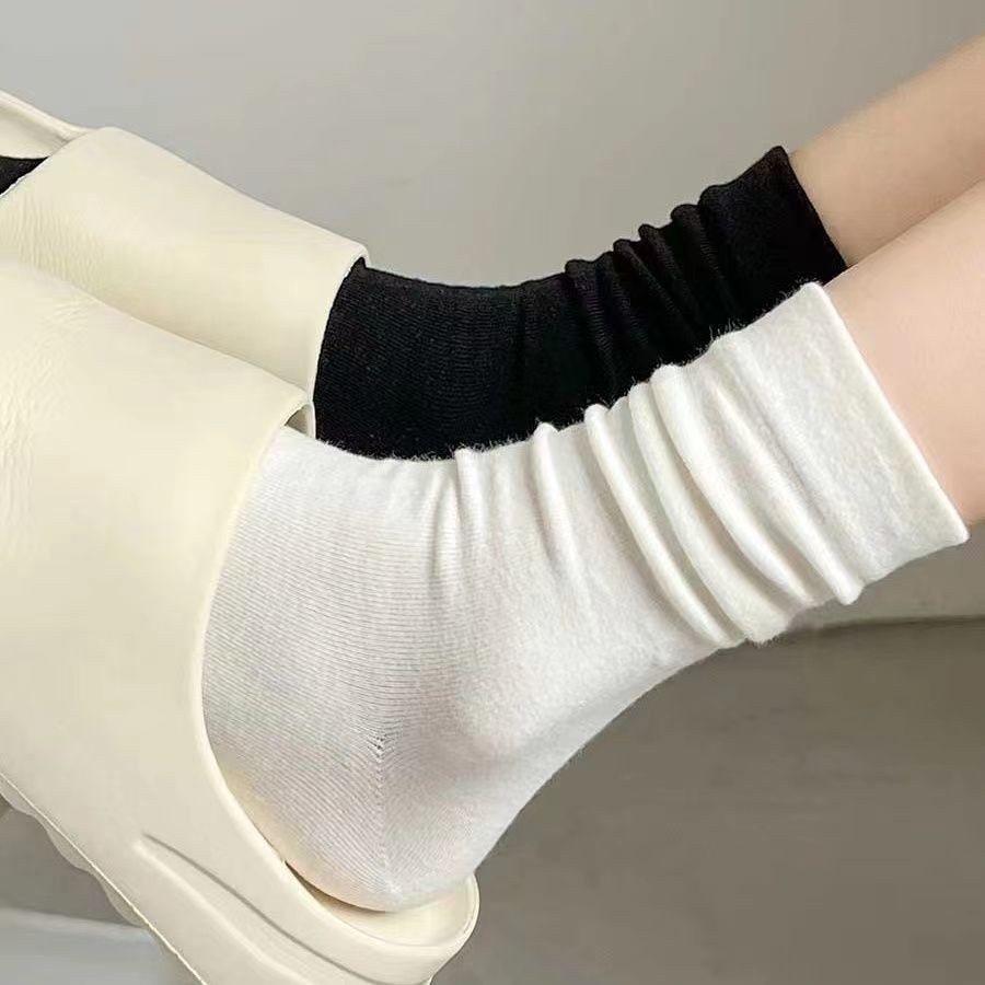 Tất Cổ Cao Nữ Vớ cotton Cổ Cao Thiết Kế Mới Thời Trang Mùa Thu Đông Dành Cho Nữ Hàn Quốc | BigBuy360 - bigbuy360.vn