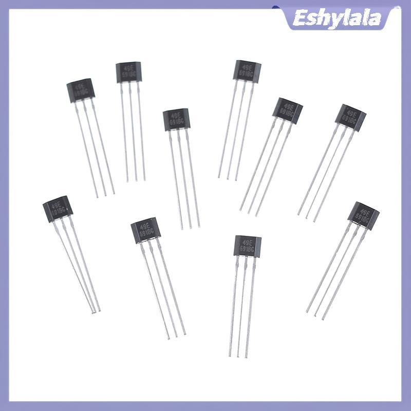 Eshylala 10 chiếc Hall element 49E OH49E SS49E Cảm biến tuyến tính Cảm biến Hall