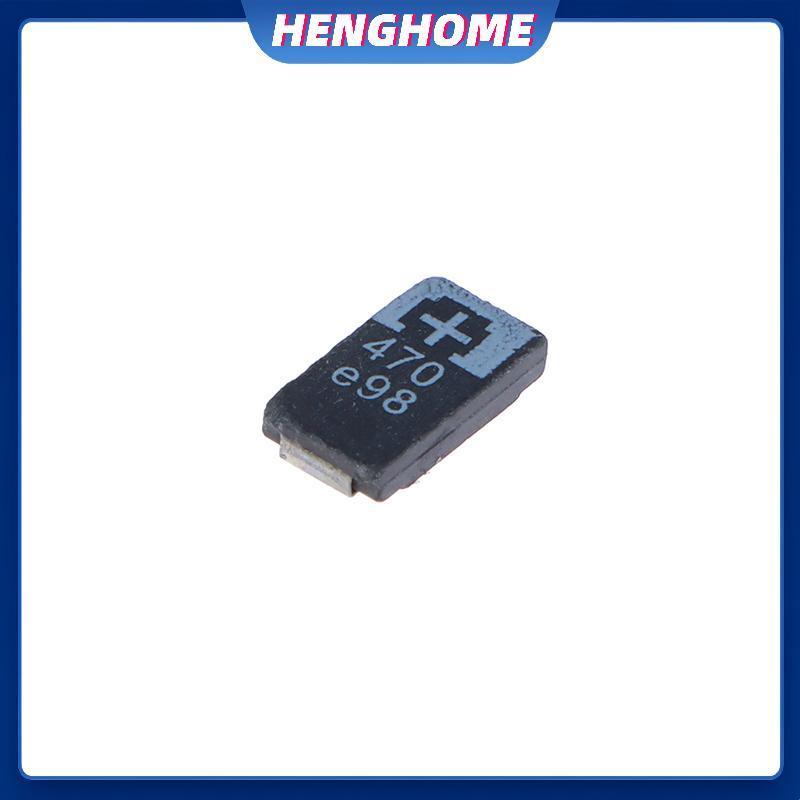HENGHOME 5 CÁI 2R5TPE470M9 470 2.5V 470UF SMD Tụ điện Tantalum Polymer Tụ điện HENGHOME