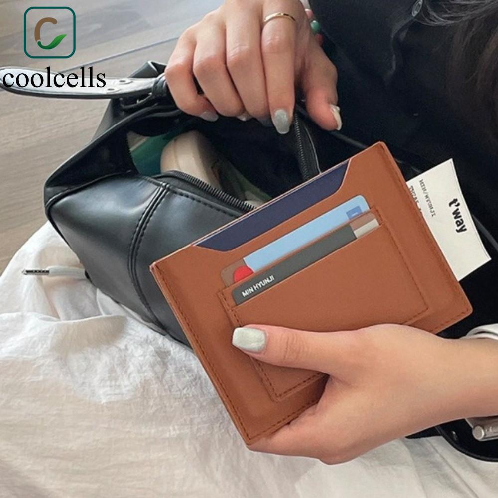COOLCELLS Hộ Chiếu, Hộp Đựng Thẻ Đa Năng Màu Trơn, Máy Bay Đơn Giản Check-in Da PU Kẹp Hộ Chiếu Thư 