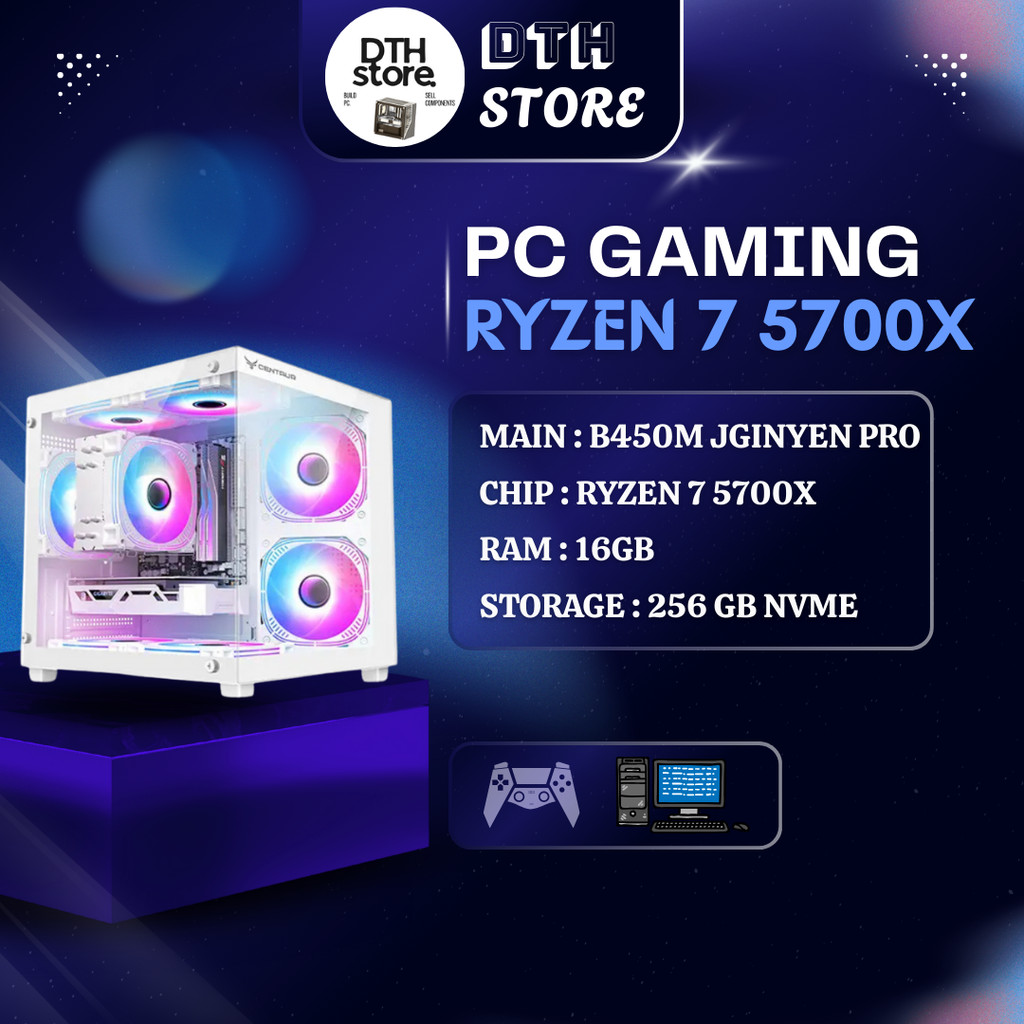 PC Gaming – Học Tập & Làm Việc Ryzen 7 5700X, RAM 16GB, SSD NVMe