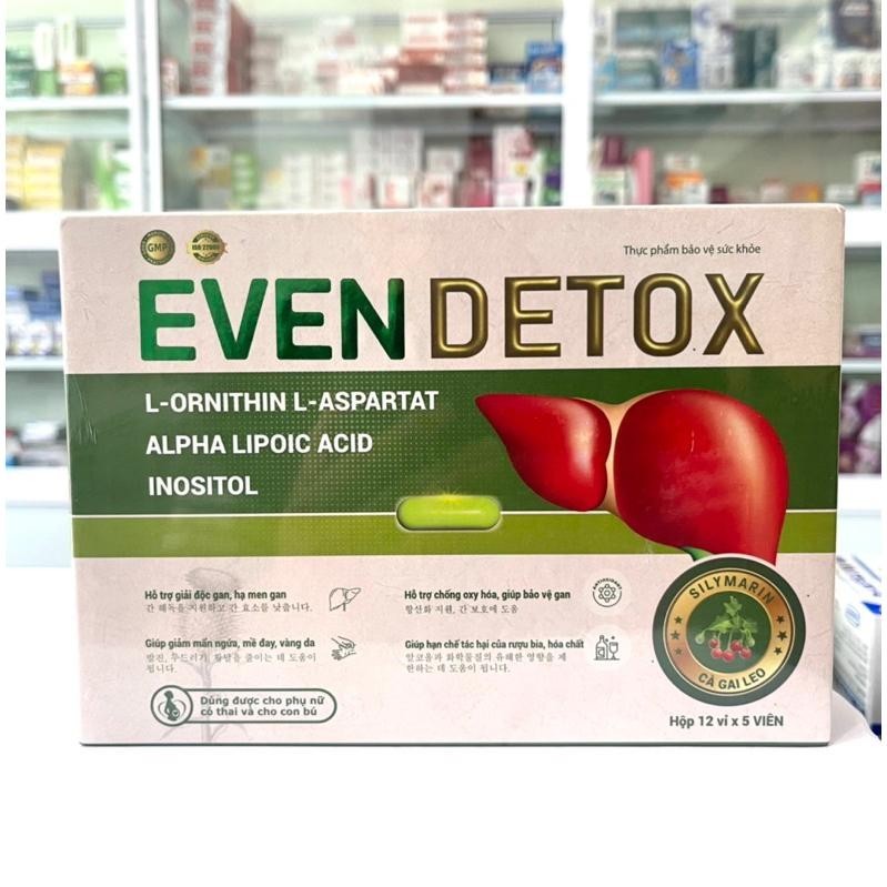 Even Detox Viên Uống Bảo Vệ Gan Tăng Cường Chức Năng Gan Với L-Ornithin L-Aspartat Alpha Lipoic Acid