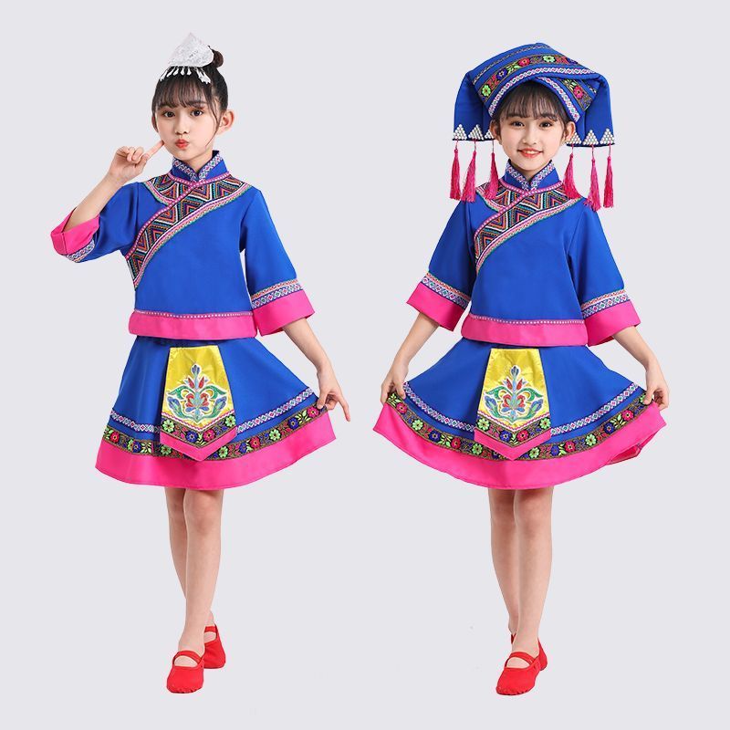 March 3 Trẻ Em Trình Diễn Trang Phục Thiểu Số Dân Tộc Bé Trai Bé Gái Dân Tộc Mạnh Mẽ Miao Dân Tộc Ya