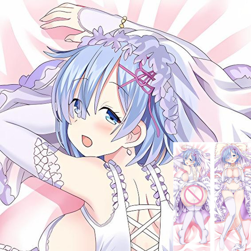 Cuộc Sống Từ Trầy Xước Cuộc Sống Ở Thế Giới Khác Rem DIY Anime Full Vỏ Gối Hoạt Hình RE ZERO Cô Gái 