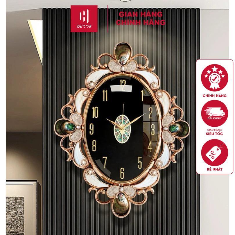 Đồng Hồ Treo Tường Trang Trí Nghệ Thuật Phong Cách Bắc Âu, Cổ Điển Sang Trọng Mã 25002 - HDECOR