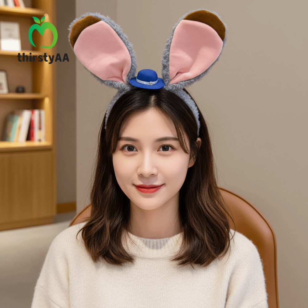 Thirstyaa Judy Bunny Ear Hair Band - Headband Hoạt Hình Dễ Thương Cho Bé Gái