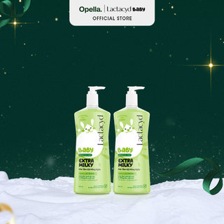  Bộ 2 Chai Sữa Tắm Gội Trẻ Em Lactacyd Baby Extra Milky Làm Sạch Dịu Nhẹ và Dưỡng Ẩm Vượt Trội Size Jumbo 800ml 