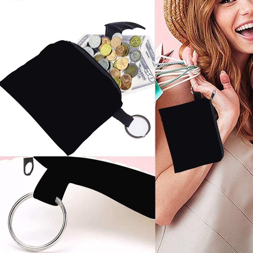 In-stock Women's mini canvas foldable  vintage card wallet coin purse fashion pocket wallet availabl