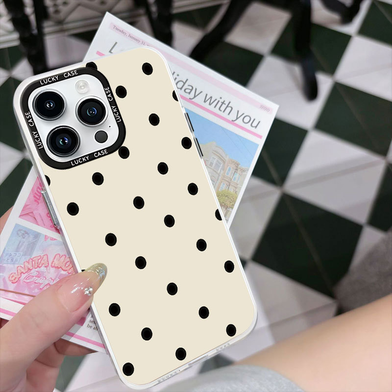 Vỏ laser bảy màu cho iphone 7 / 7p / X / XR / XS Max Phim hoạt hình Pacha Dog vỏ cứng IMD chống sốc