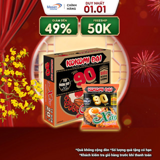  Thùng Mì Xào  Kokomi Đại 90 Vị Hải Sản Cay Tê thùng 30gói x 95gr 
