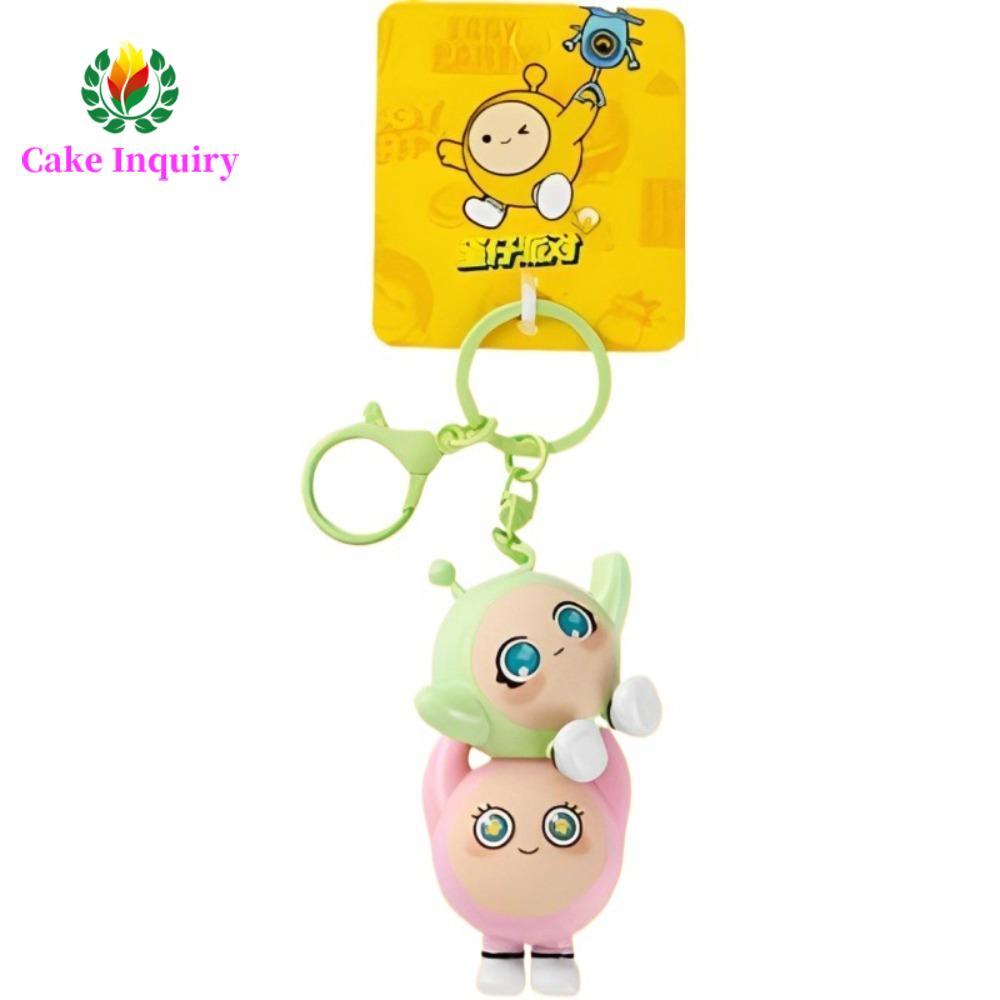 SAHRAI Eggy Party Móc khóa, Phim hoạt hình dễ thương Eggy Party Bag Mặt dây chuyền, Phụ kiện treo An