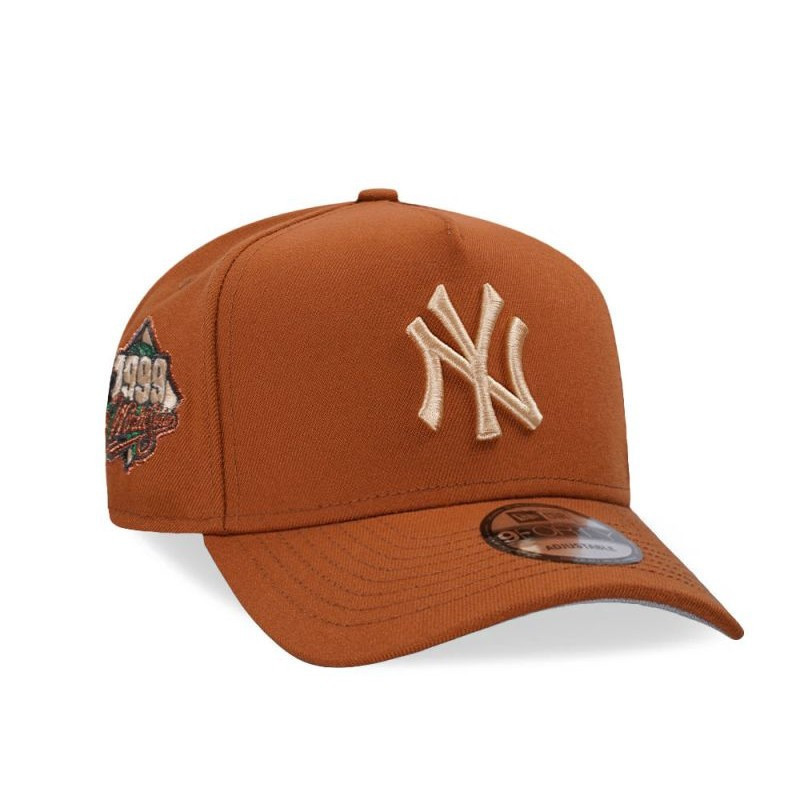 Nón Snapback Yankees 1999 World Series, Màu Đồng Đất, Kiểu 9Forty AFrame