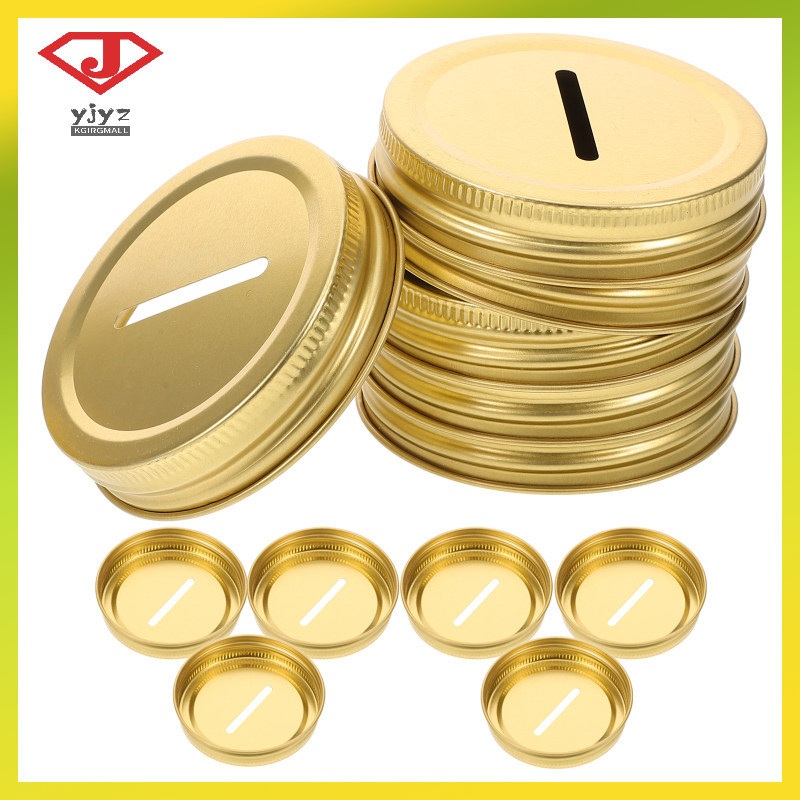 12 Chiếc Nắp Nắp Bao Kim Loại Khe Cắm Ngân Hàng Đóng Hộp Bình Và Topper Niêm Phong Thực Tế Thay Đổi 