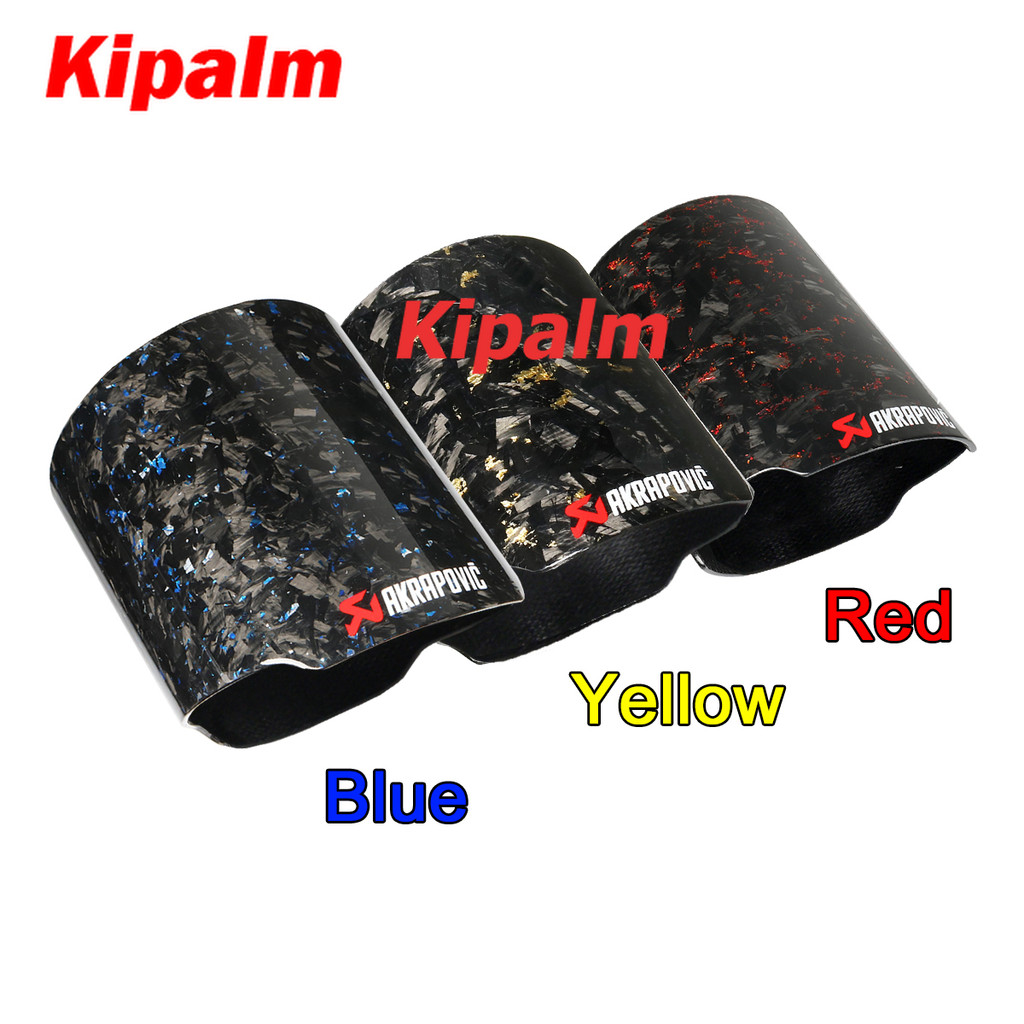Nhiều Màu Sắc Giả mạo Akrapovic Sợi Carbon Bao Giảm Thanh Ống Đầu Bao Lá Akrapovic Nhà Ở Ống Xả Ô Tô