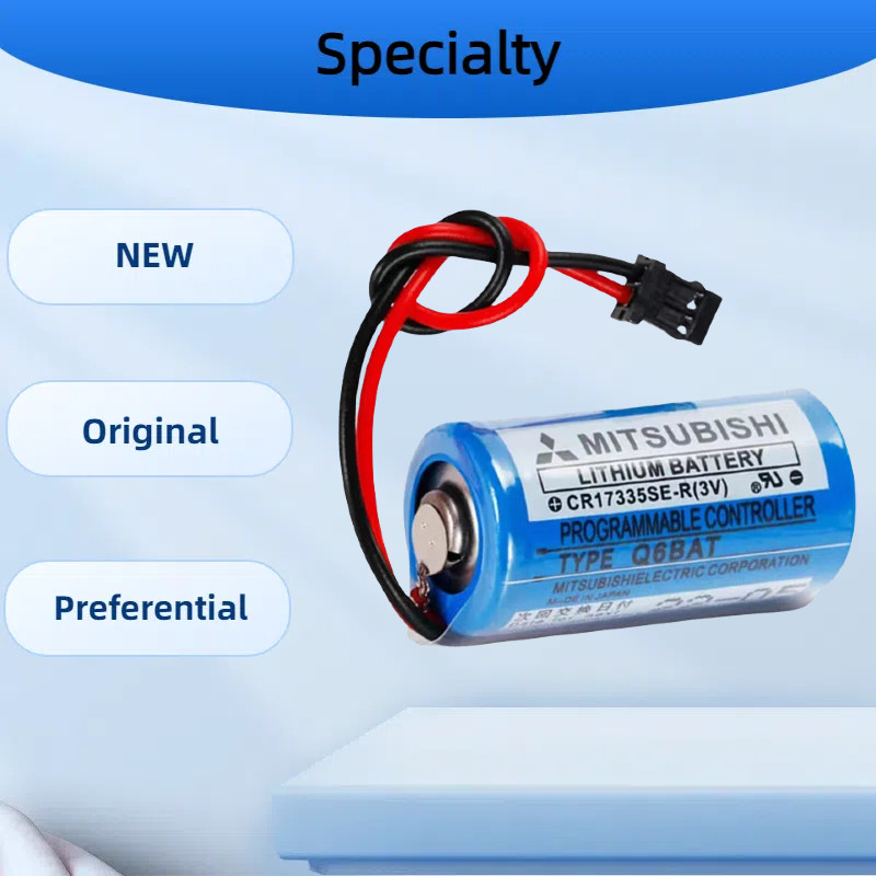 Chính Hãng Mitsubishi CR17335SE-R 3V Q6BAT Pin Mitsubishi Q Series Servo PLC Pin Lithium GT15-BAT