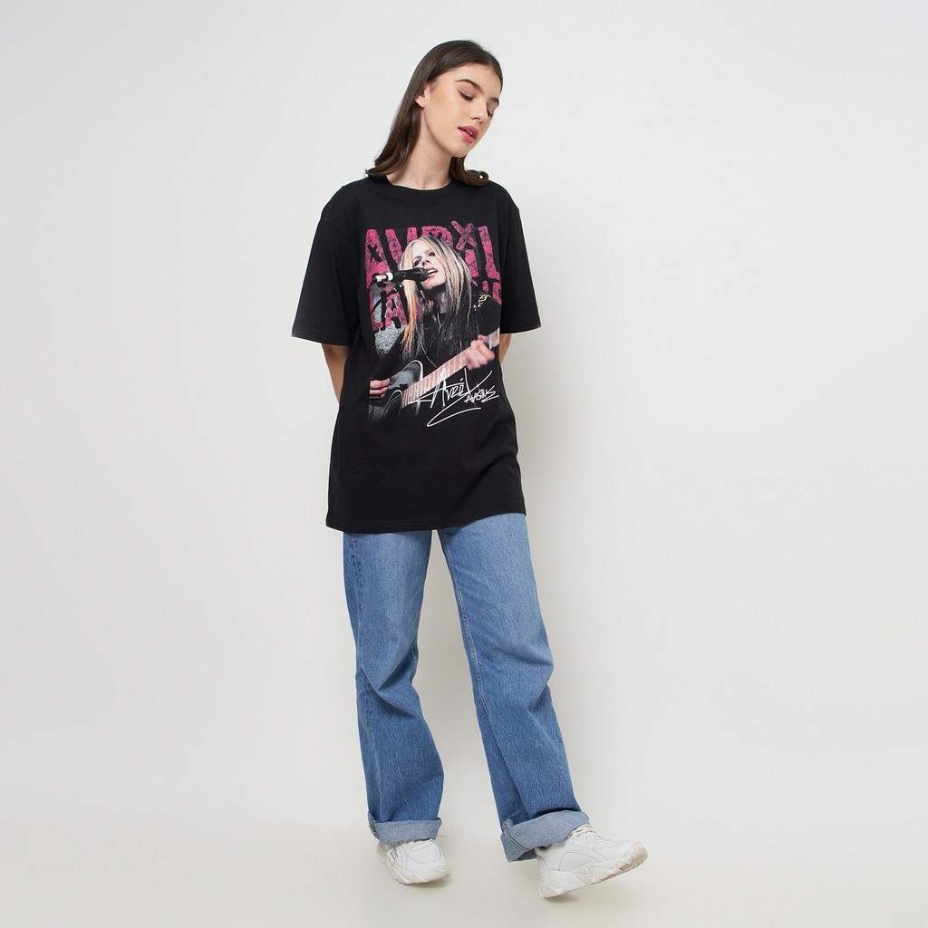 Outfix T-Shirt Black Avril Lavigne | bootleg | kaos band | music merch