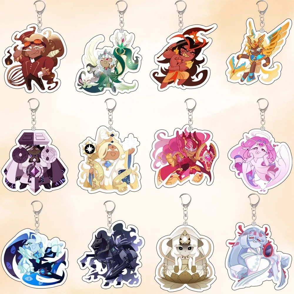 Móc khóa Cookie Run Kingdom Mica Acrylic Eternal Sugar Hollyberry Shadow Milk Mystic Flour Burning S
