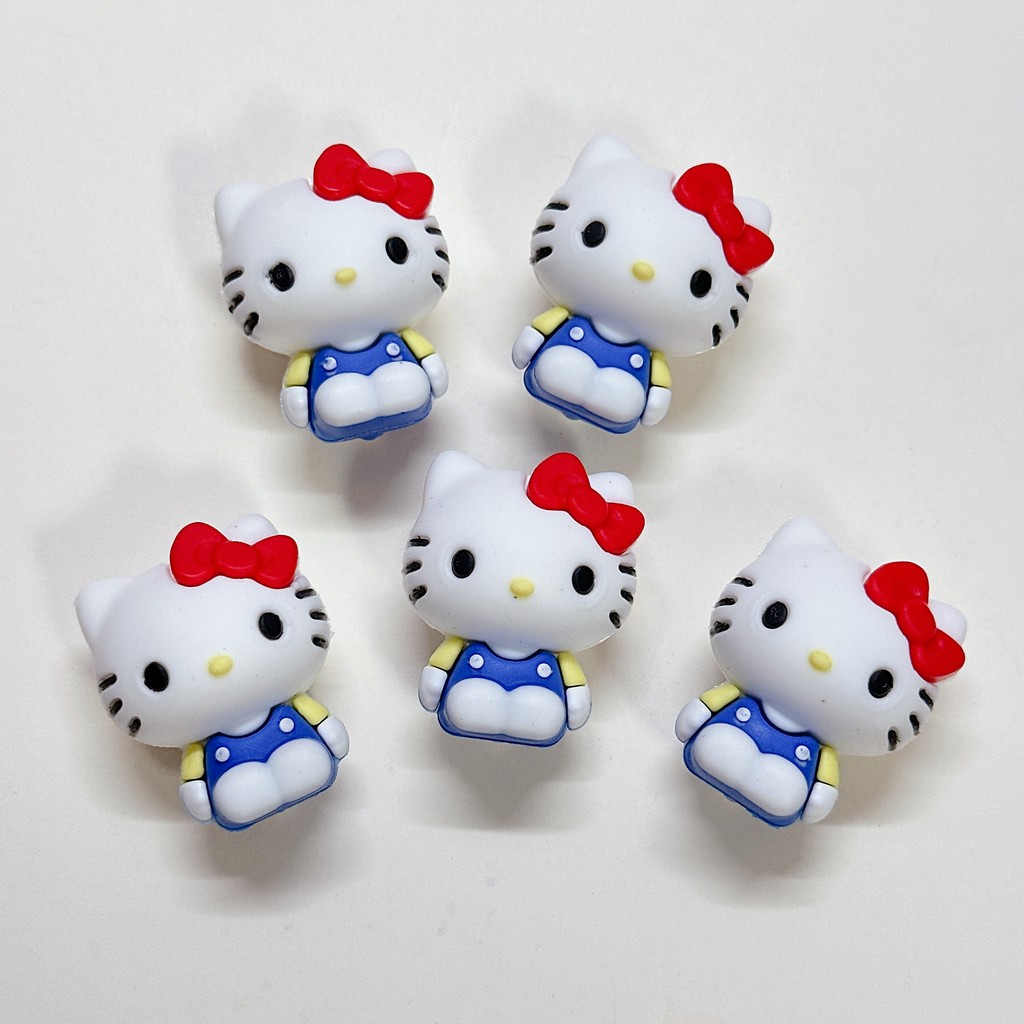 3D Blue KT Cat - Chân trang trí guốc DIY có thể tháo rời INS