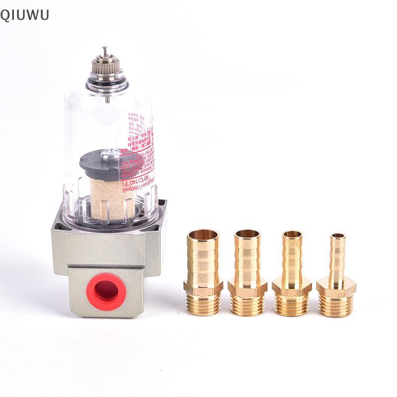 Bộ tách dầu động cơ QIUWU Catch Tank Can Reservoir Tank Breather Filter Baffled.