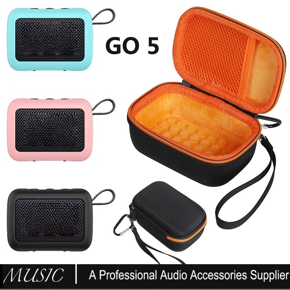 Vỏ silicon và vỏ du lịch cứng cho loa Bluetooth di động JBL Go 5, Phụ kiện cho loa JBL Go 5