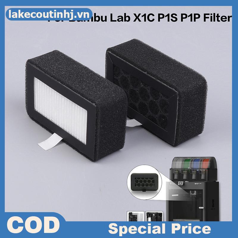 Lu 1 / 2 / 3 Cái Nâng Cấp Cho Bambu Lab X1C P1S P1P Lọc HEPA 13 + Combo Than Hoạt Tính Lọc Không Khí
