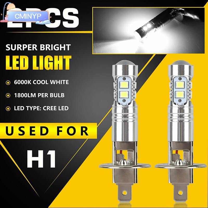 CMINYP 1 Cặp Bóng Đèn Pha LED H1 Đèn Pha Ô Tô Siêu Sáng Đèn Ô Tô Không