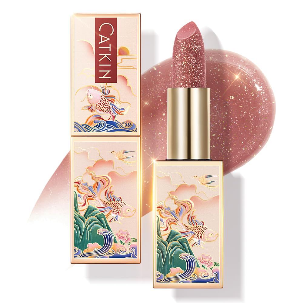 CAIN Tinted Lip Balm Glitter Lip Stain Ultra Hydrating Lip Dưỡng Ẩm Chăm Sóc Môi Với Vitamin E Nuôi 