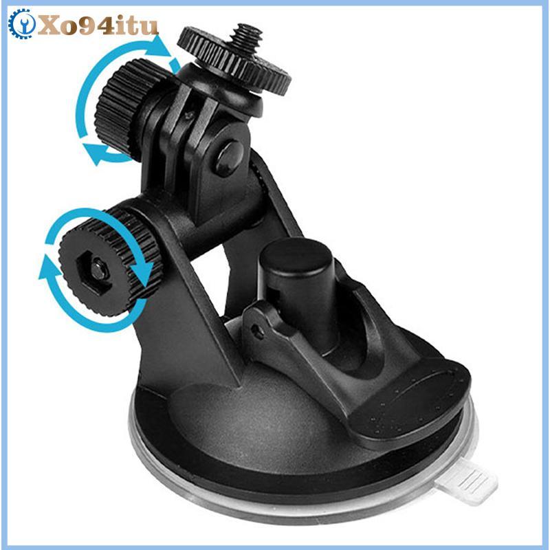 XOITU Camera Hành Động Mini Hút Cốc Giá Đỡ Kính Chắn Gió Ô Tô Giá Đỡ Camera Adapter Xoay 360 Độ Gopr